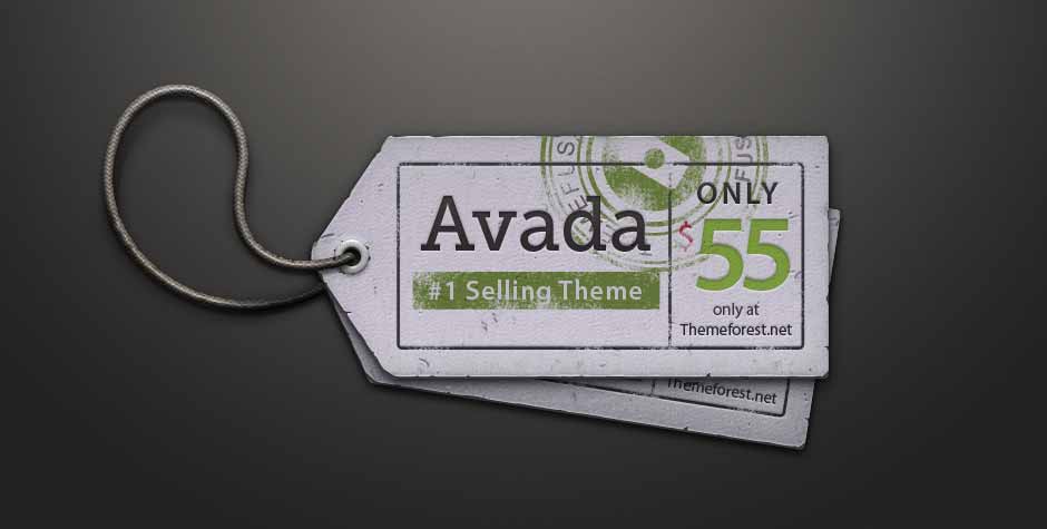 Avada theme tag, $55, Themeforest.net offer.