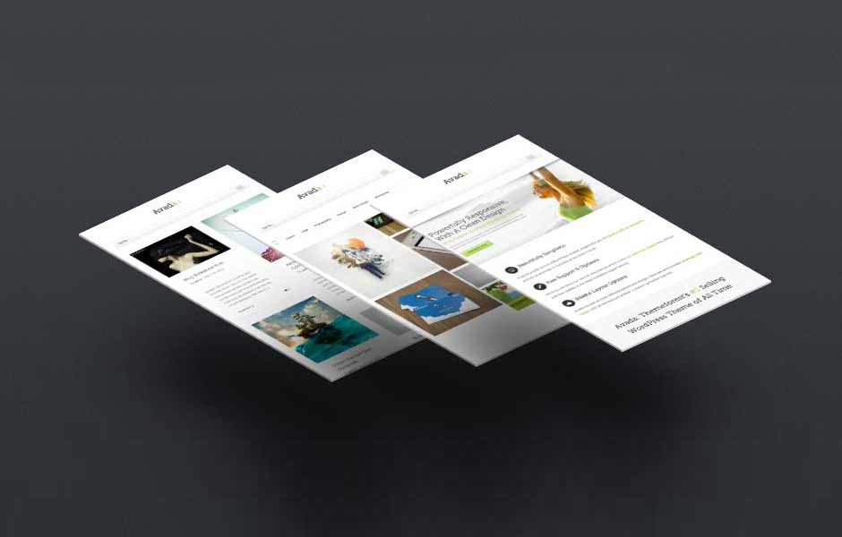 A series of images showing the different sections of an article.