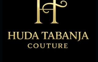 Elegant gold HT logo with couture text