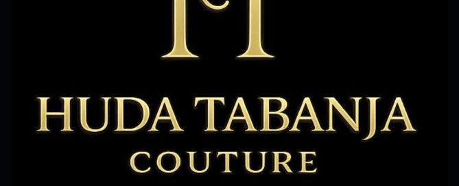 Elegant gold HT logo with couture text
